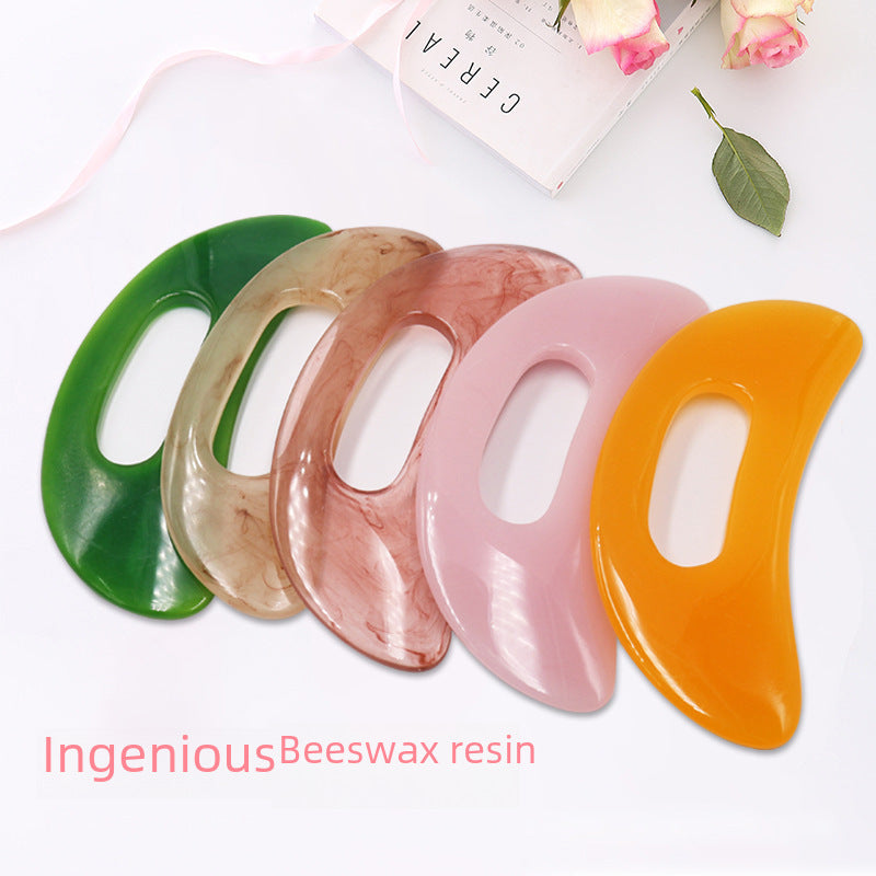 Resin Beeswax Machete Large Body Scraping Board Beauty Salon Lazy Meridian Scraping Tablet Massager Health Spa