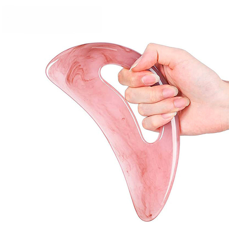 Resin Beeswax Machete Large Body Scraping Board Beauty Salon Lazy Meridian Scraping Tablet Massager Health Spa